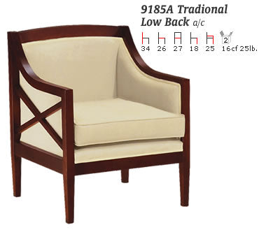 Traditional low back chair